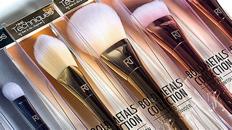 real techniques bold metals collection box makeup brush set|Real Techniques Bold Metals Collection Box, Full Face Makeup .